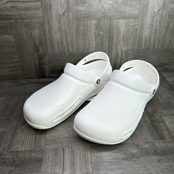 CROCS Bistro Men's size 12 White Work Clog - Picture 3 of 8